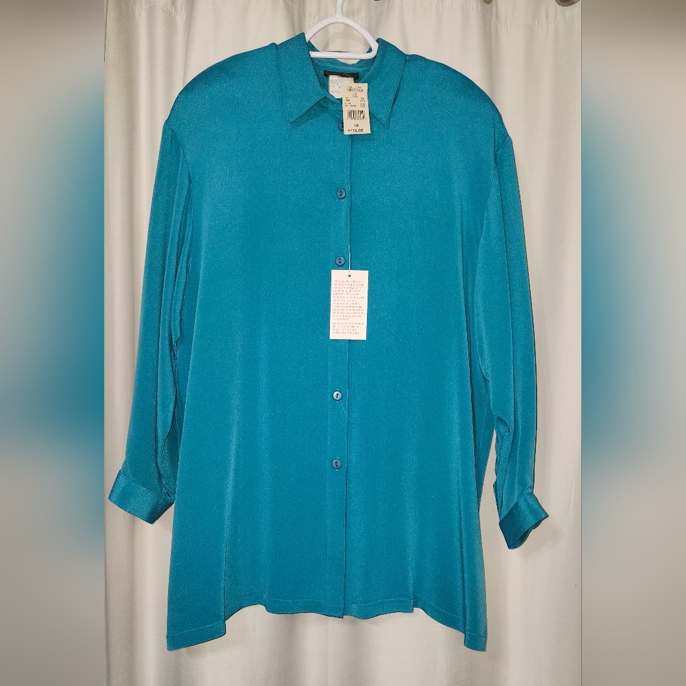 Chic Eatons Loubon Button Down Shirt for Women 100% Silk